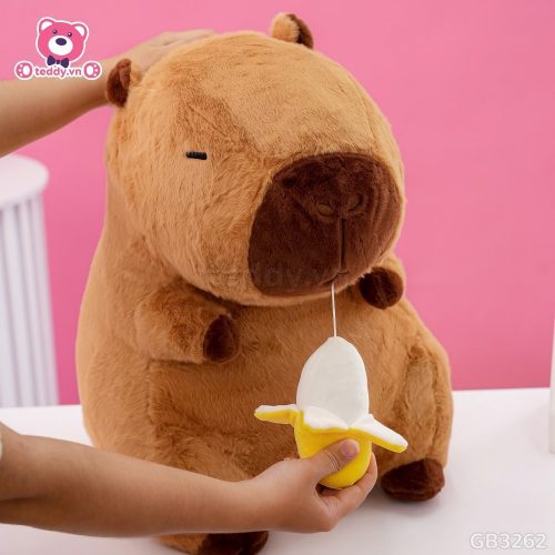 Gấu Bông Capybara Rút Chuối xinh xắn