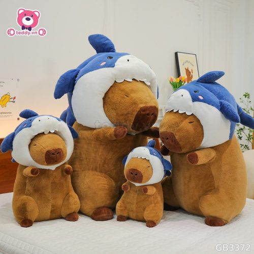 Chuột Capybara Cosplay Cá Mập