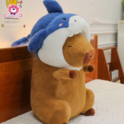 Chuột Capybara Cosplay Cá Mập