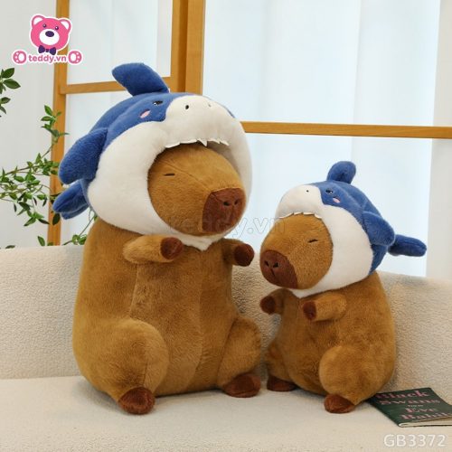 Chuột Capybara Cosplay Cá Mập