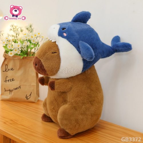 Chuột Capybara Cosplay Cá Mập