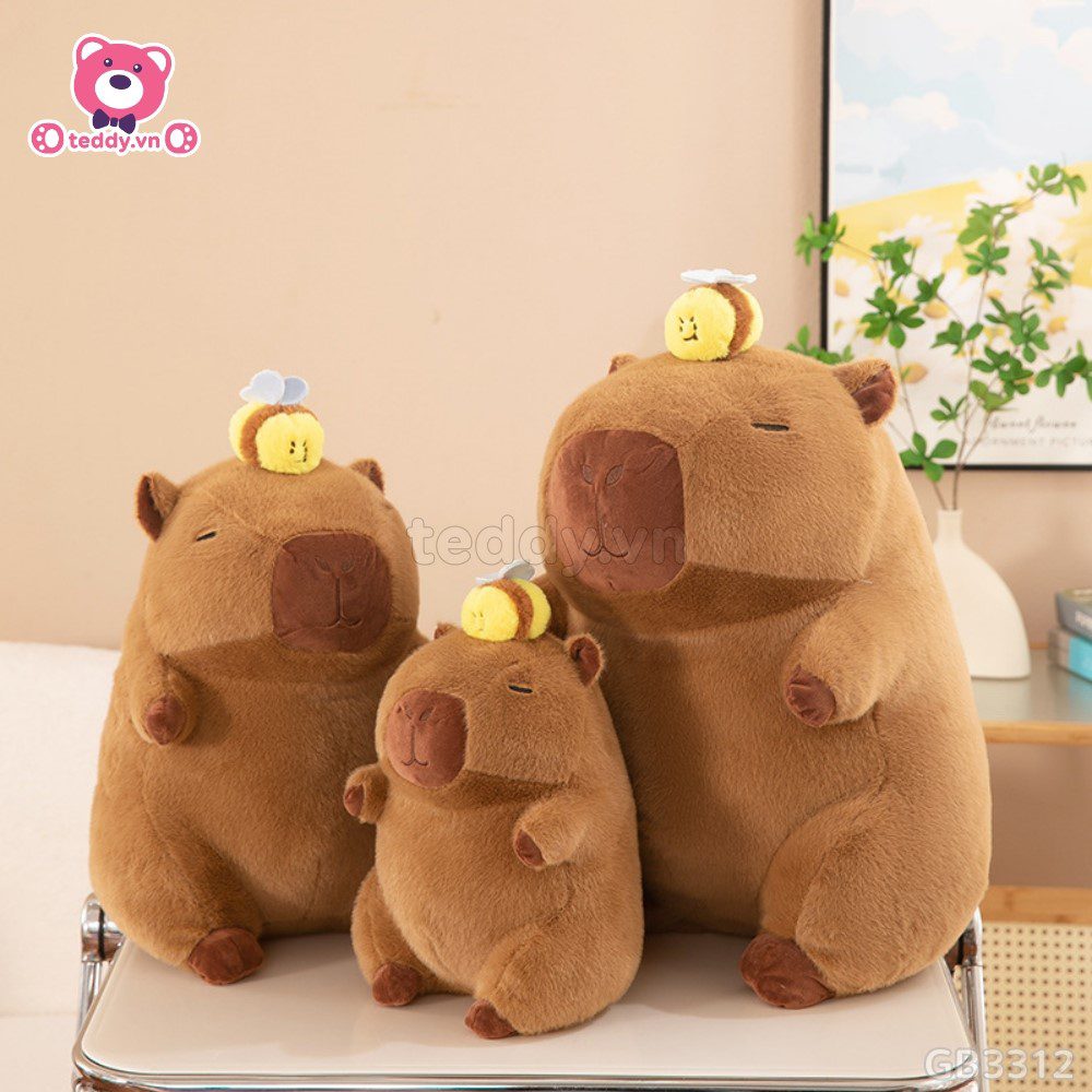 Gấu Bông Capybara Rút Ong