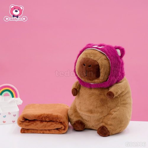 Gối Chăn Mền Capybara Cosplay Lotso