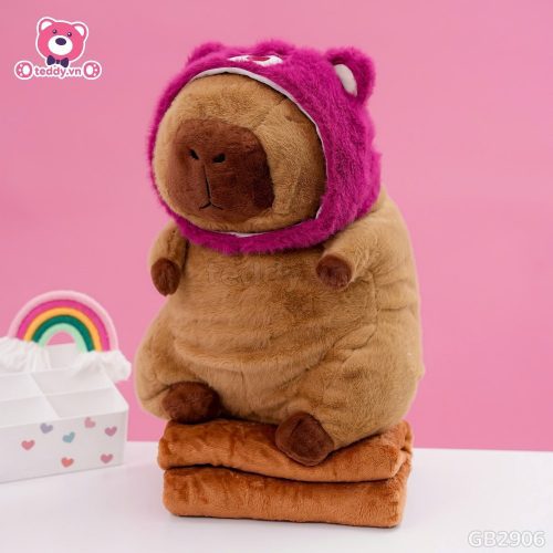 Gối Chăn Mền Capybara Cosplay Lotso