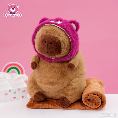 Gối Chăn Mền Capybara Cosplay Lotso