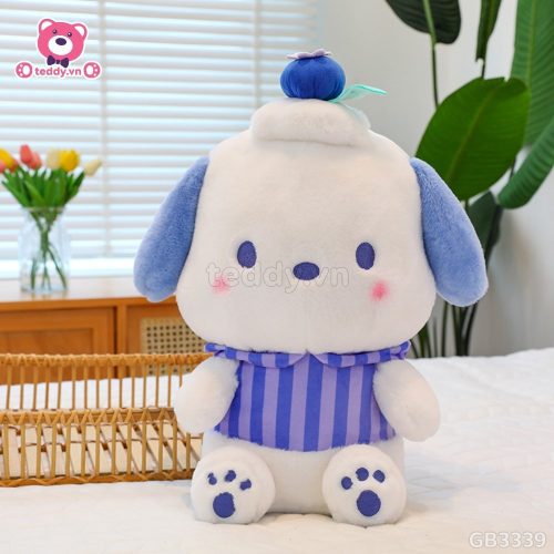 Gấu Bông Pochacco Đội Bánh Việt Quất