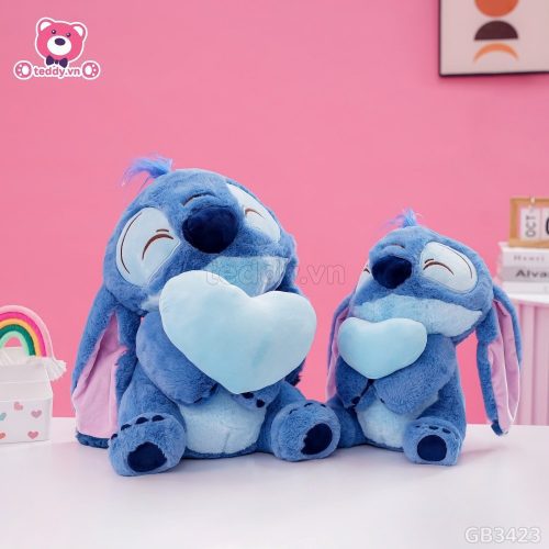 Gấu Bông Stitch Ôm Tim thiết kế ngộ nghĩnh