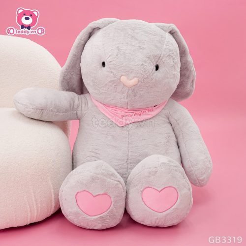 Thỏ Bunny Hug - Xám