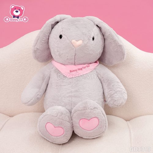 Thỏ Bunny Hug - Xám