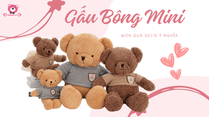 Gấu Bông Mini - Món Quà 20/10 Ý Nghĩa Hơn Ngàn Lời Nói