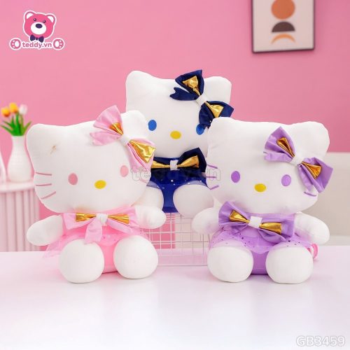 Gối Chăn Mền Kitty Váy Sao có 3 màu xinh xắn