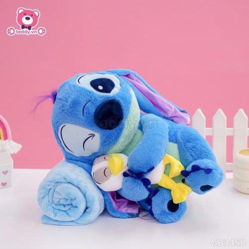 Gối Chăn Mền Stitch Ôm Vịt phù hợp cho dân văn phòng