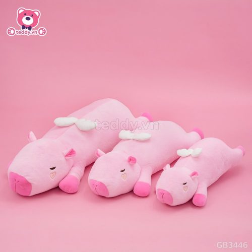 Gấu Bông Capybara Angel Nằm thích hợp làm gối ôm