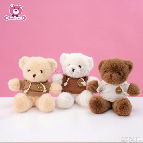 Gấu Bông Teddy Áo Nỉ Tag Love