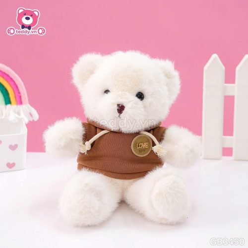 Gấu Bông Teddy Áo Nỉ Tag Love