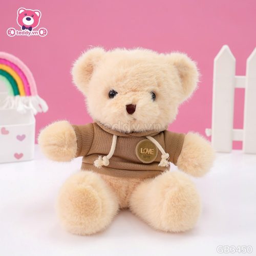 Gấu Bông Teddy Áo Nỉ Tag Love