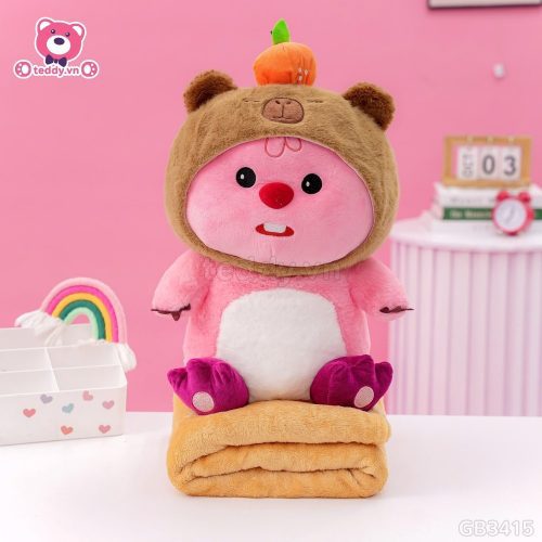 Gối Chăn Mền Loopy Cosplay Capybara