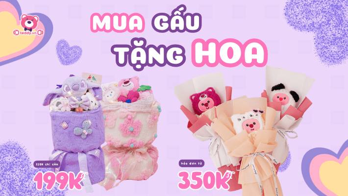 Mua Gấu Tặng Hoa, Deal Cực Sốc 20/10