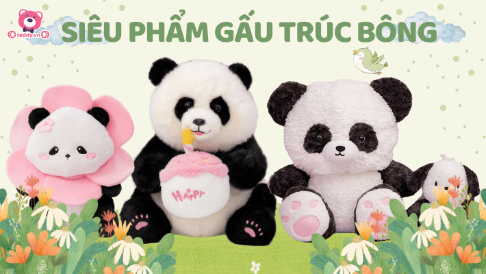 Những Siêu Phẩm Gấu Trúc Bông Đỉnh Nhất Tại Teddy.vn