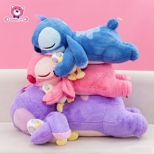 Gấu Bông Stitch Nằm Ôm Vịt