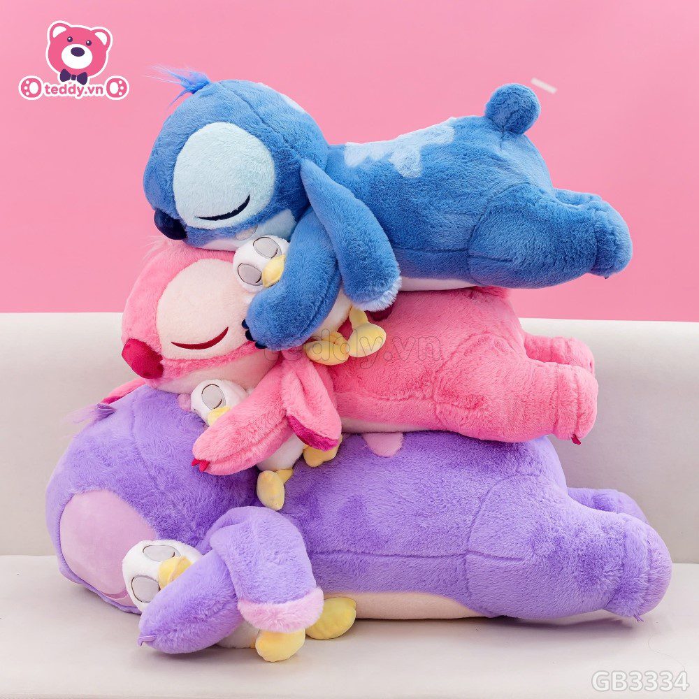 Gấu Bông Stitch Nằm Ôm Vịt