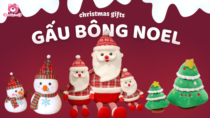 Gấu Bông Noel – Món Quà Dễ Thương Và Ấm Áp Cho Mùa Giáng Sinh