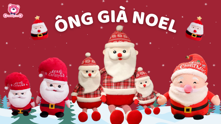 Gấu Bông Ông Già Noel – Món Quà Tặng Đầy Ý Nghĩa Mùa Giáng Sinh