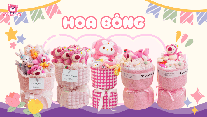 Khám Phá Vườn Hoa Gấu Bông Đầy Màu Sắc Tại Teddy.vn