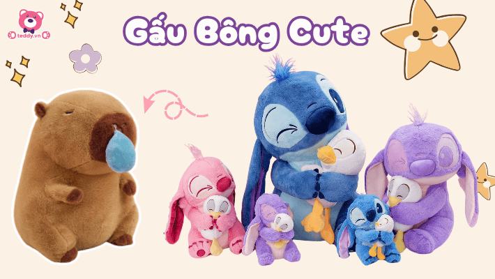 Gấu Bông Cute: Món Quà Dễ Thương Giúp Bạn Ghi Điểm Tình Cảm