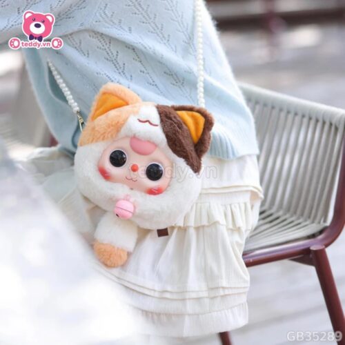 Blindbox Baby Three Mèo Thần Tài Zipper