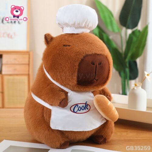 Gấu Bông Capybara Đầu Bếp