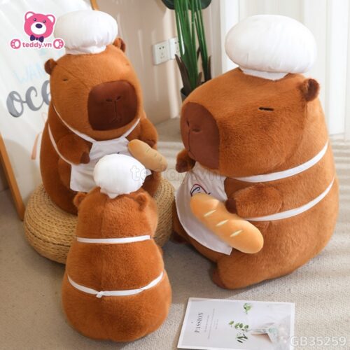 Gấu Bông Capybara Đầu Bếp