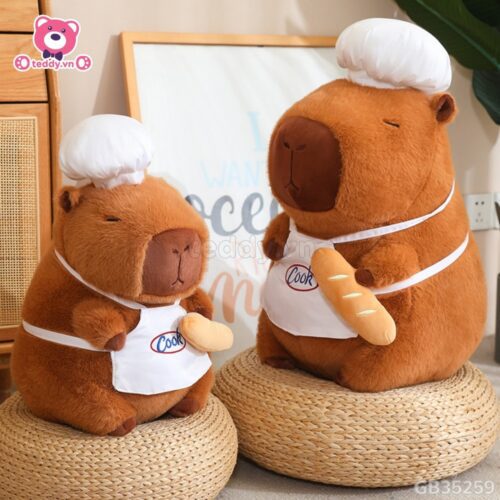 Gấu Bông Capybara Đầu Bếp