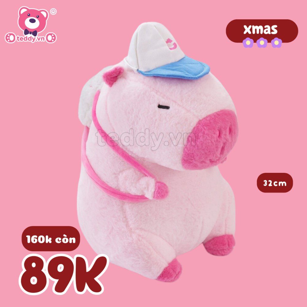 Capybara Đeo Bóng 32cm Chỉ 89K