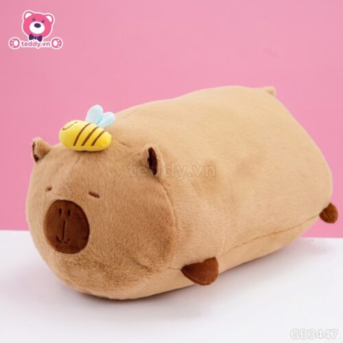 Gấu Bông Capybara Nằm Rút Ong