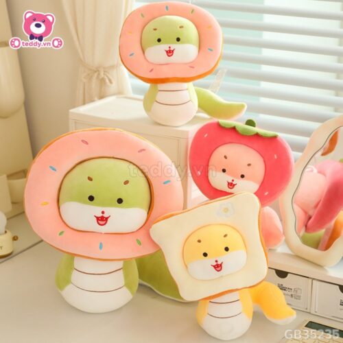 Gấu Bông Rắn Baby Đội Bánh Mì