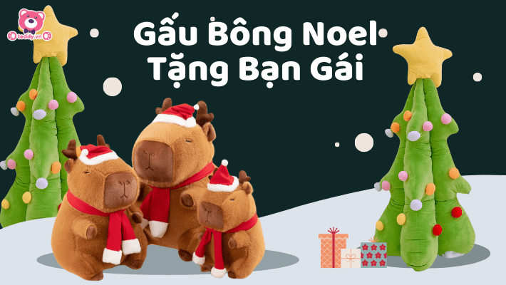 Gấu Bông Noel Tặng Bạn Gái – Món Quà Đong Đầy Cảm Xúc