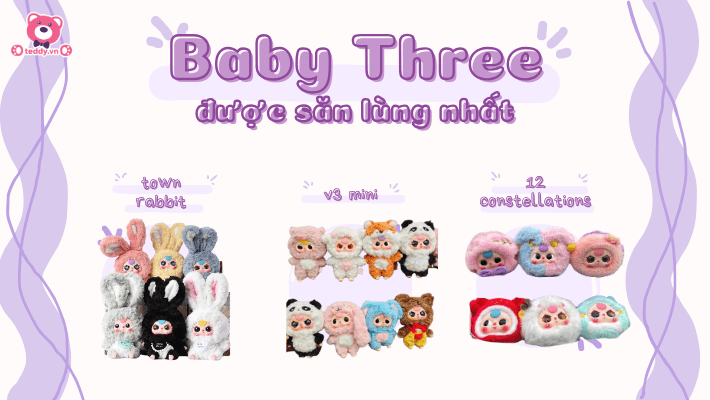 Các Mẫu Nhân Vật Baby Three Hot Hit Khiến Dân Tình Đứng Ngồi Không Yên