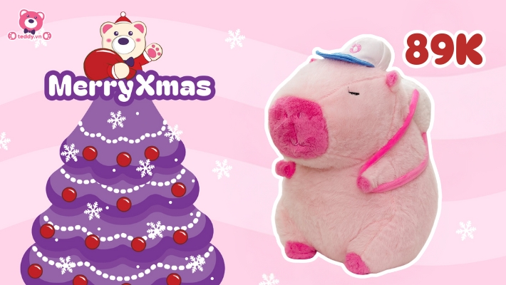 Siêu Hot Giáng Sinh: Capybara Tuần Lộc Chỉ 89K