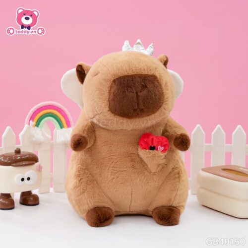 Gấu Bông Capybara Thiên Thần Ghi Âm