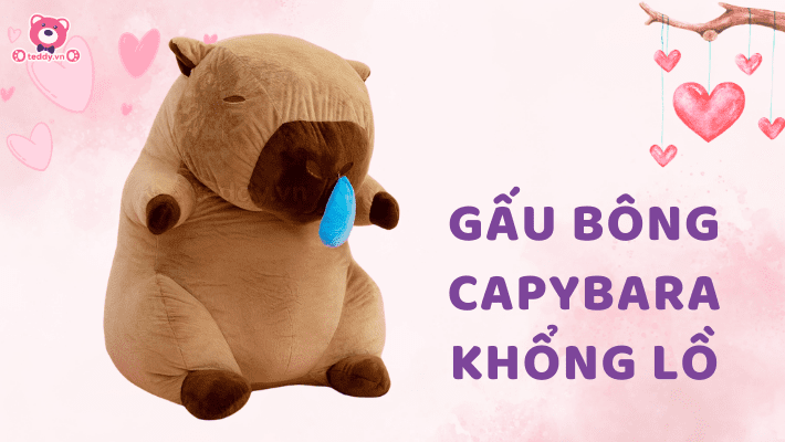 Gấu Bông Capybara Khổng Lồ Dành Cho Người Yêu