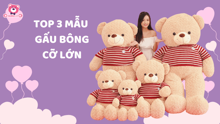 Top 3 Mẫu Gấu Bông Cỡ Lớn: Ôm Trọn Yêu Thương Trong Từng Vòng Tay