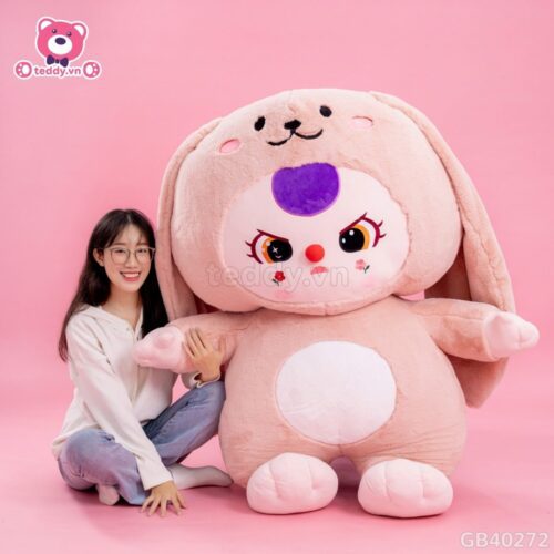 Gấu Bông Baby Three Cosplay Thỏ Hồng Khổng Lồ