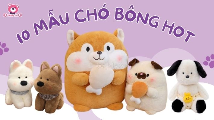 Top 10 Mẫu Chó Bông Hot Trend 2025: Đốn Tim Từ Cái Nhìn Đầu Tiên