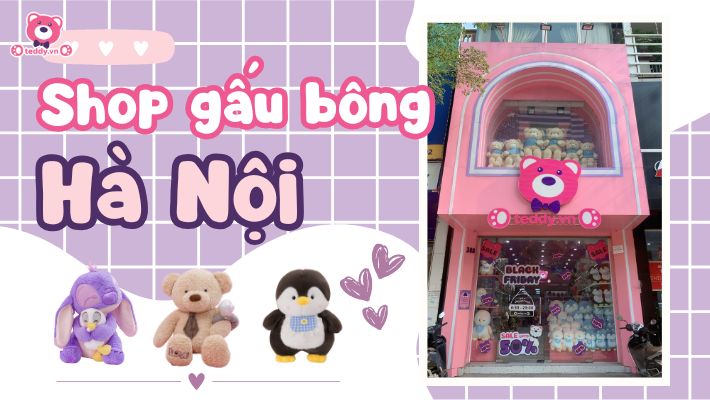 Shop Gấu Bông Hà Nội: Top Địa Chỉ Mua Gấu Bông Đẹp, Giá Rẻ, Uy Tín