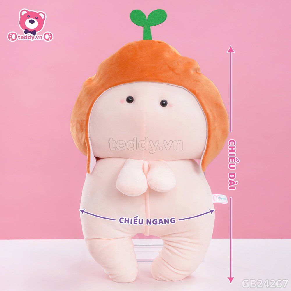 Gấu Bông Ciu Baby Mũ Trái Cam