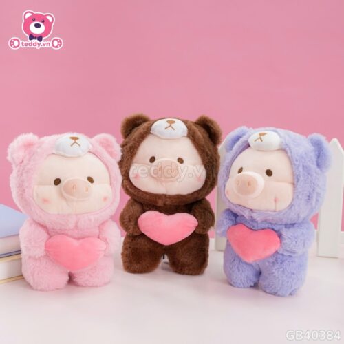 Heo Lulu Bông Cosplay Ôm Tim