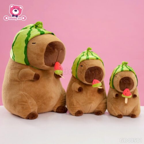 Gấu Bông Capybara Dưa Hấu