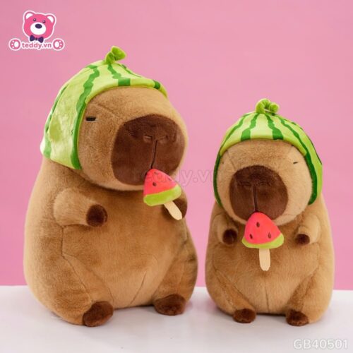 Gấu Bông Capybara Dưa Hấu