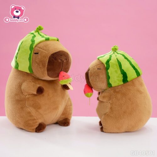 Gấu Bông Capybara Dưa Hấu